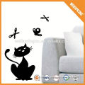 Famous sticker suppliers, home decor love theme cat wall sticker